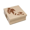 thumbnail image 1 of Bigfoot Sasquatch Silhouette in Footprint Square Rubber Stamp Stamping Scrapbooking Crafting - Small 1.25in, 1 of 7