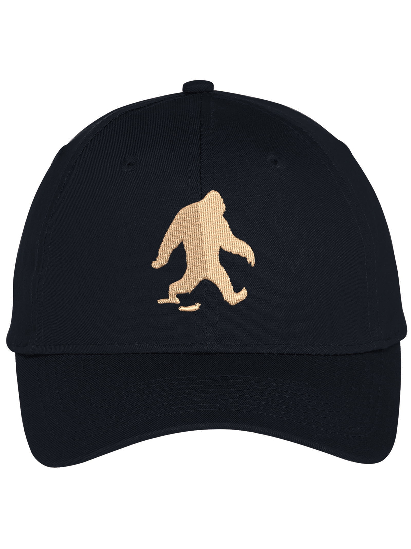 Bigfoot Sasquatch Walking with Footprint Trail Low Profile Cotton