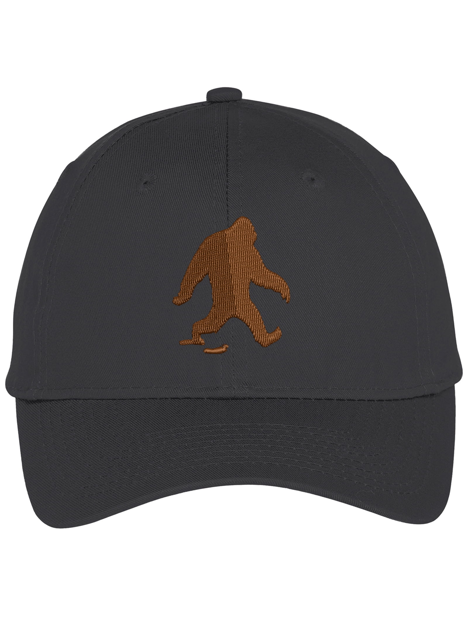 Bigfoot Sasquatch Walking with Footprint Trail Low Profile Cotton