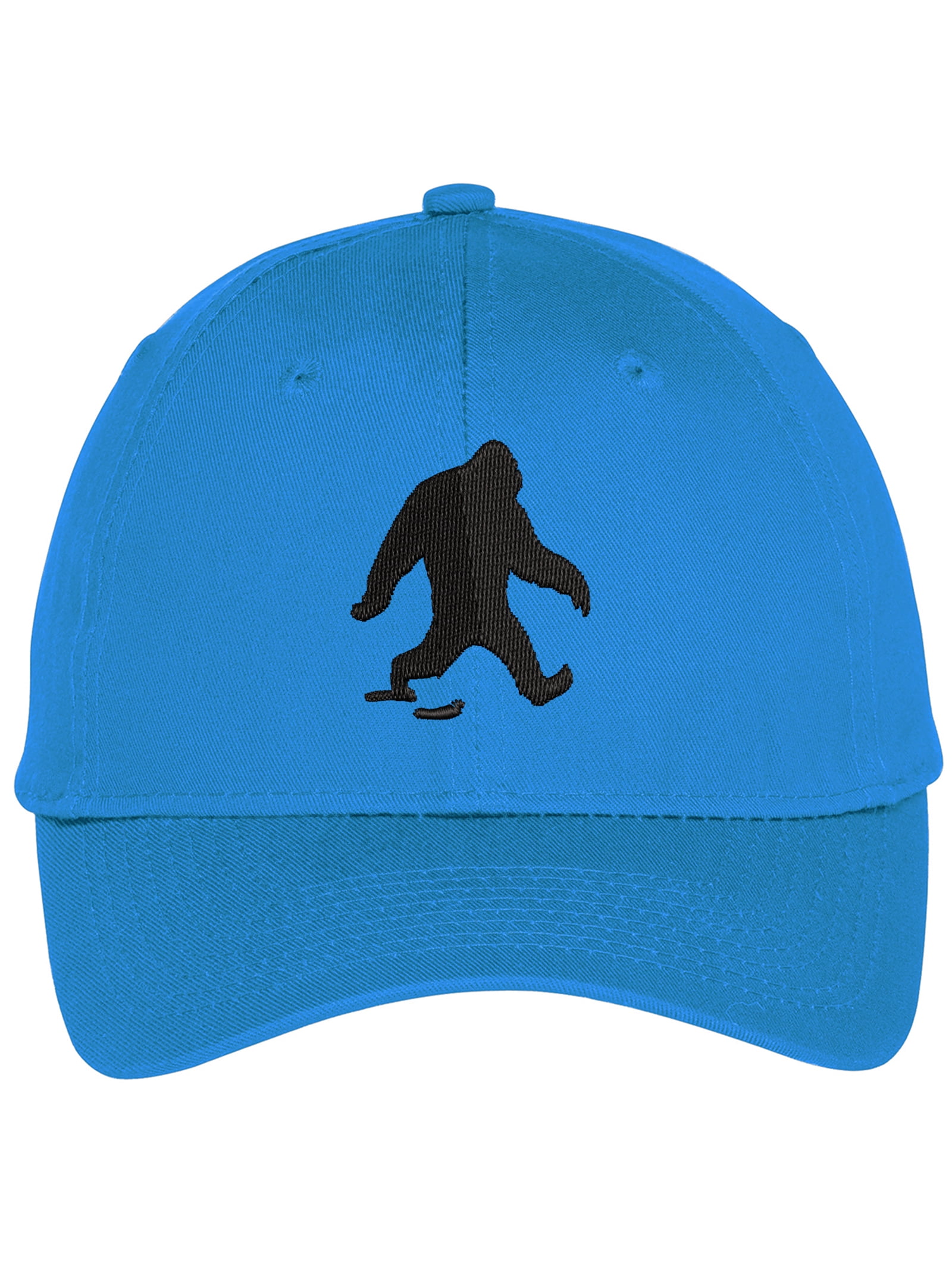 Bigfoot Sasquatch Walking with Footprint Trail Low Profile Cotton