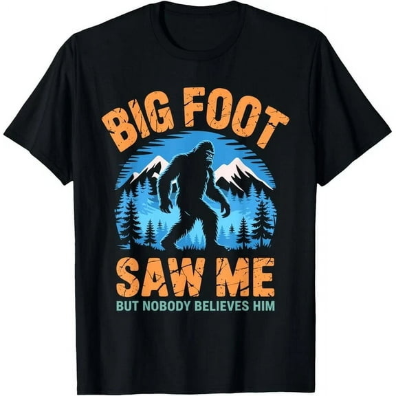 Bigfoot Saw Me Funny Sasquatch Retro Big Foot For Men T-Shirt Unisex S-5XL Hot Trending Shirt, Vintage Birthday Gift