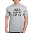 thumbnail image 1 of Bigfoot Saw Me Quote T-Shirt Men -Smartprints Designs, Male 5X-Large, 1 of 4