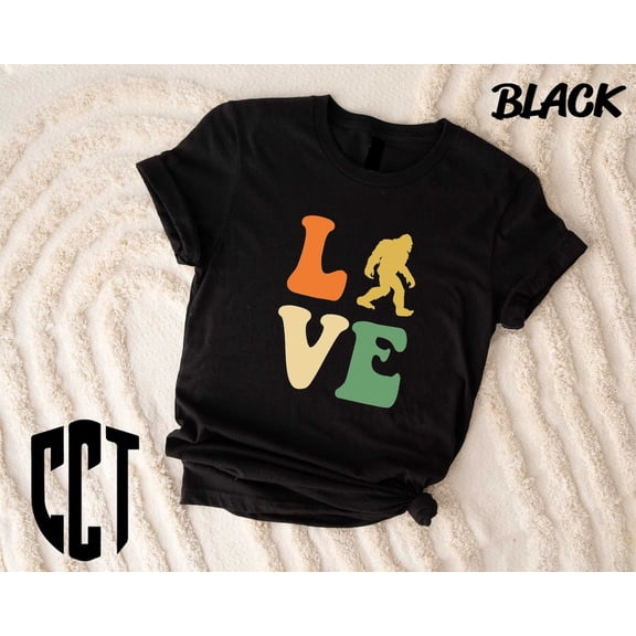 Bigfoot Shirt, Love Bigfoot Shirt, Bigfoot Shirt, Sasquatch Shirt, Sasquatch Love Shirt, Valentines Gift, Bigfoot Crewneck SWEATSHIRT All Size S-5XL