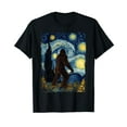 thumbnail image 1 of Bigfoot Shirts For Men Women - Bigfoot Starry Night Van Gogh T-Shirt, 1 of 5