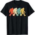 thumbnail image 1 of Bigfoot Silhouette Retro Pop Art Sasquatch Graphic T-Shirt T-Shirtmen and women can wear, black, white, gifts.S,M,L,XL,2XL,3XL,285XL, 1 of 4