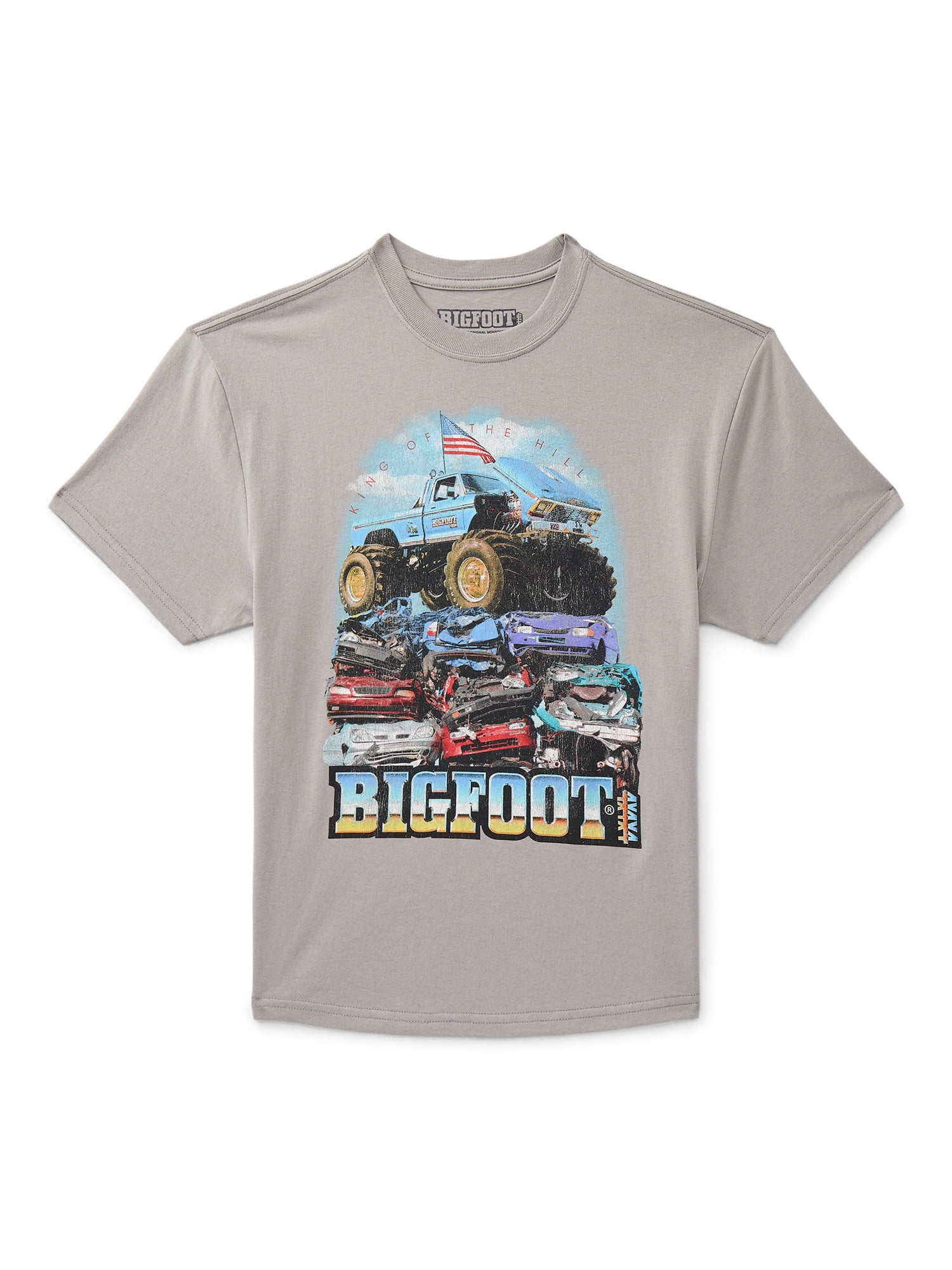 Bigfoot Smash Boys Graphic Tee with Short Sleeves, Sizes 4-18