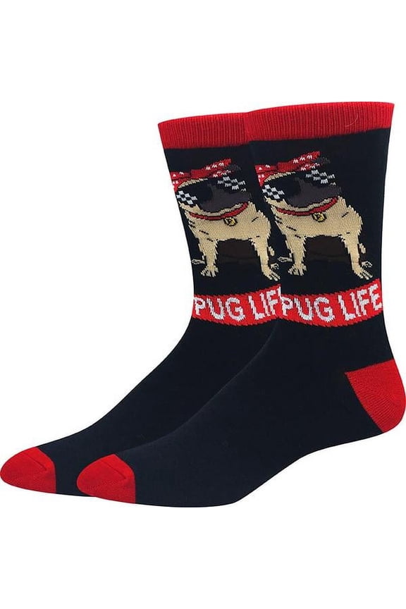 Pug Life Sock OS  Black