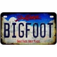 thumbnail image 1 of Bigfoot South Dakota Novelty Metal License Plate Tag 7" x 4" Motorcycle, 1 of 1