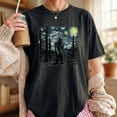 Bigfoot Starry Night Graphic Comfort Colors T-Shirt for Unique Artistic ...