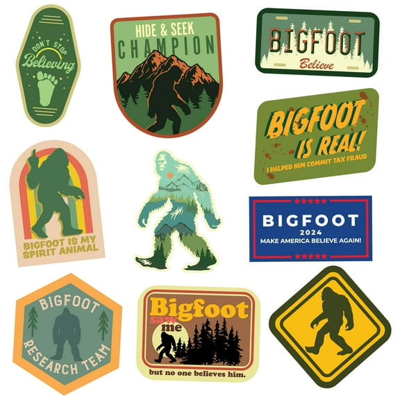 Bigfoot Sticker Extra Large Stickers for Adults Funny Adhesives with Memes