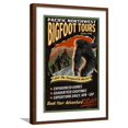 thumbnail image 1 of Art.com Bigfoot Tours - Vintage Sign Art Print by Lantern Press, Brown Frame Wall Art, 21" x 29", 1 of 5