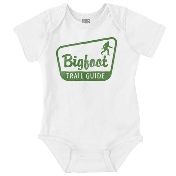 Bigfoot Trail Guide Sasquatch Romper Boys or Girls Infant Baby Brisco Brands 12M