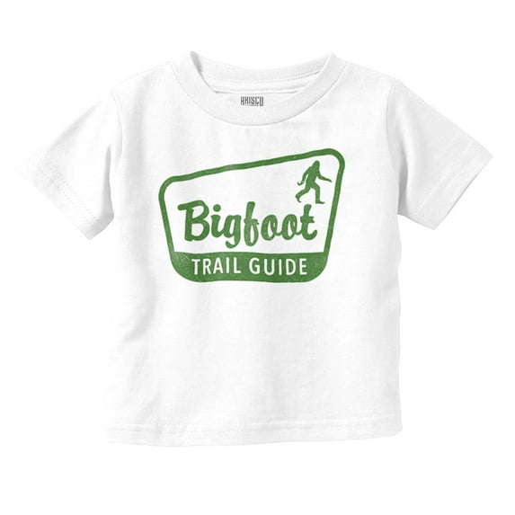 Bigfoot Trail Guide Sasquatch Toddler Boy Girl T Shirt Infant Toddler Brisco Brands 12M