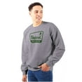 thumbnail image 1 of Bigfoot Trail Guide Sasquatch Unisex Plus Fleece Graphic Sweatshirt Brisco Brands 2X, 1 of 5