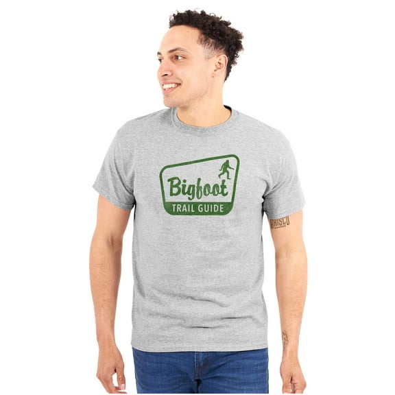 Bigfoot Trail Guide Sasquatch Plus Size Crewneck Graphic Tee Shirt Brisco Brands 2X