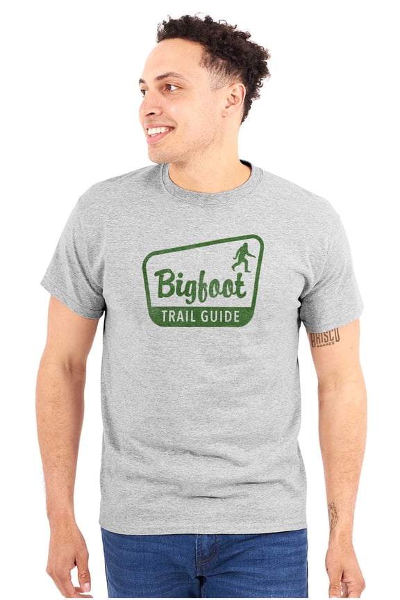 Bigfoot Trail Guide Sasquatch Plus Size Crewneck Graphic Tee Shirt Brisco Brands 2X