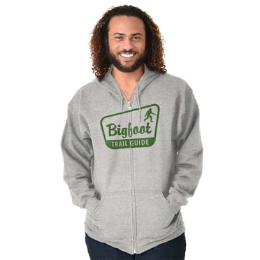 Bigfoot Trail Guide Sasquatch Unisex Plus Size Zip Hoodie Brisco Brands 2X