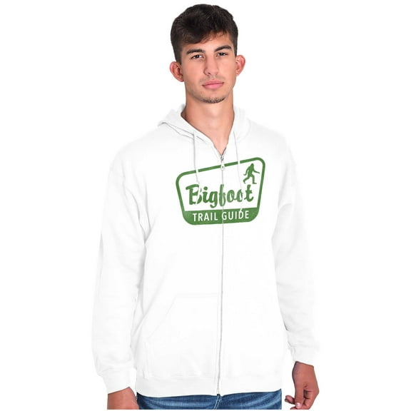 Bigfoot Trail Guide Sasquatch Zip Up Hoodie Men's Women's Brisco Brands X