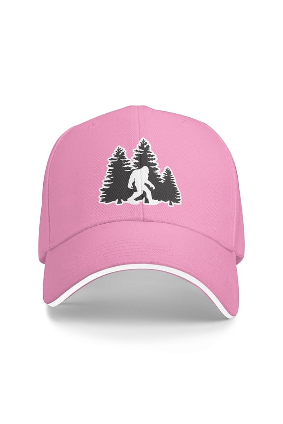Bigfoot Trees Forest Men Women Sandwich Cap Classic Baseball Capunisex Adjustable Casquette Dad Hat