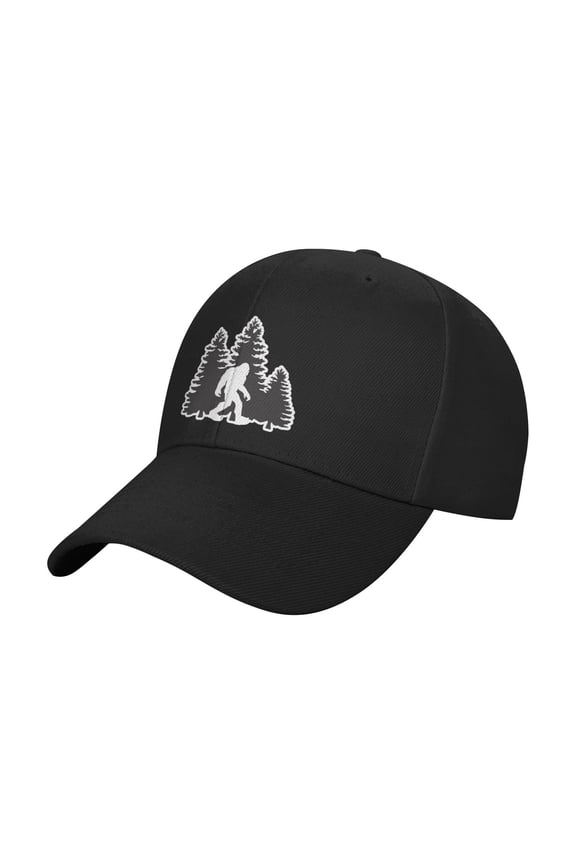 Bigfoot Trees Forest Sandwich Cap Unisex Adjustable Adult Baseball Caps Casquette Hats Flat Cap