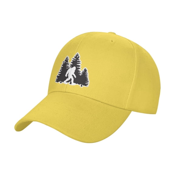 Bigfoot Trees Forest Sandwich Cap Unisex Adjustable Adult Baseball Caps Casquette Hats Flat Cap