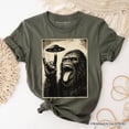 thumbnail image 1 of Bigfoot UFO Funny T-Shirt, Rock and Roll Sasquatch Meme Tee, 1 of 6