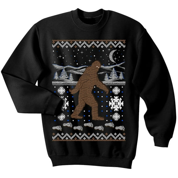 Bigfoot Ugly Christmas Sweater, Sasquatch, Forest, Yeti, Myth, Legend, Funny