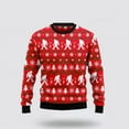 thumbnail image 1 of Bigfoot Ugly Christmas Sweater for Unisex, Funny Sasquatch Holiday Pullover, Perfect Xmas Sweater Gift for Bigfoot Lovers, 1 of 2