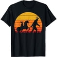 thumbnail image 1 of Bigfoot Unicorn Easter Bunny Retro Sunset Funny Beileve Gift T-Shirt, 1 of 5