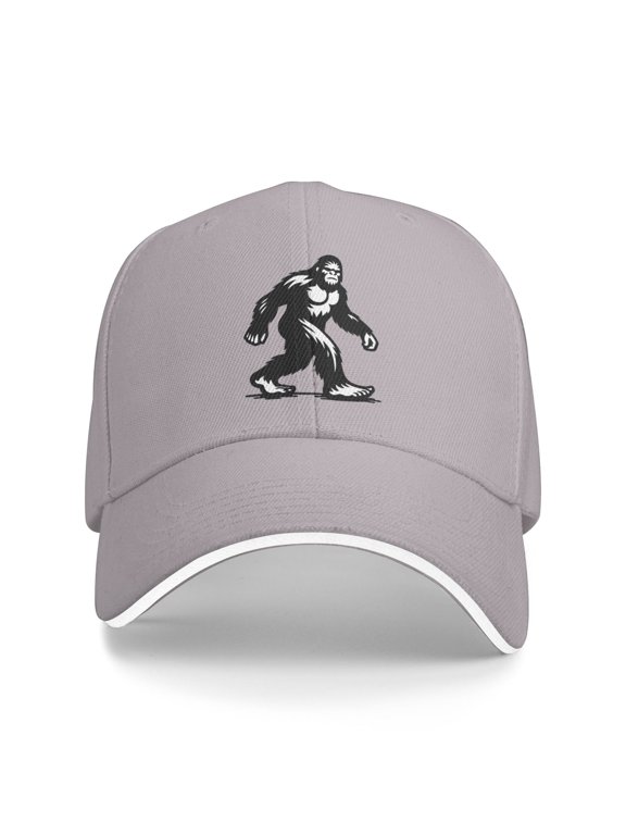 Bigfoot Unisex Adult Baseball Caps Adjustable Casquette Dad Hat Sandwich Cap Outdoors Headwear