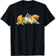 Bigfoot Vintage Shirt Mountain Sun Sasquatch Camping Hiking T-Shirt