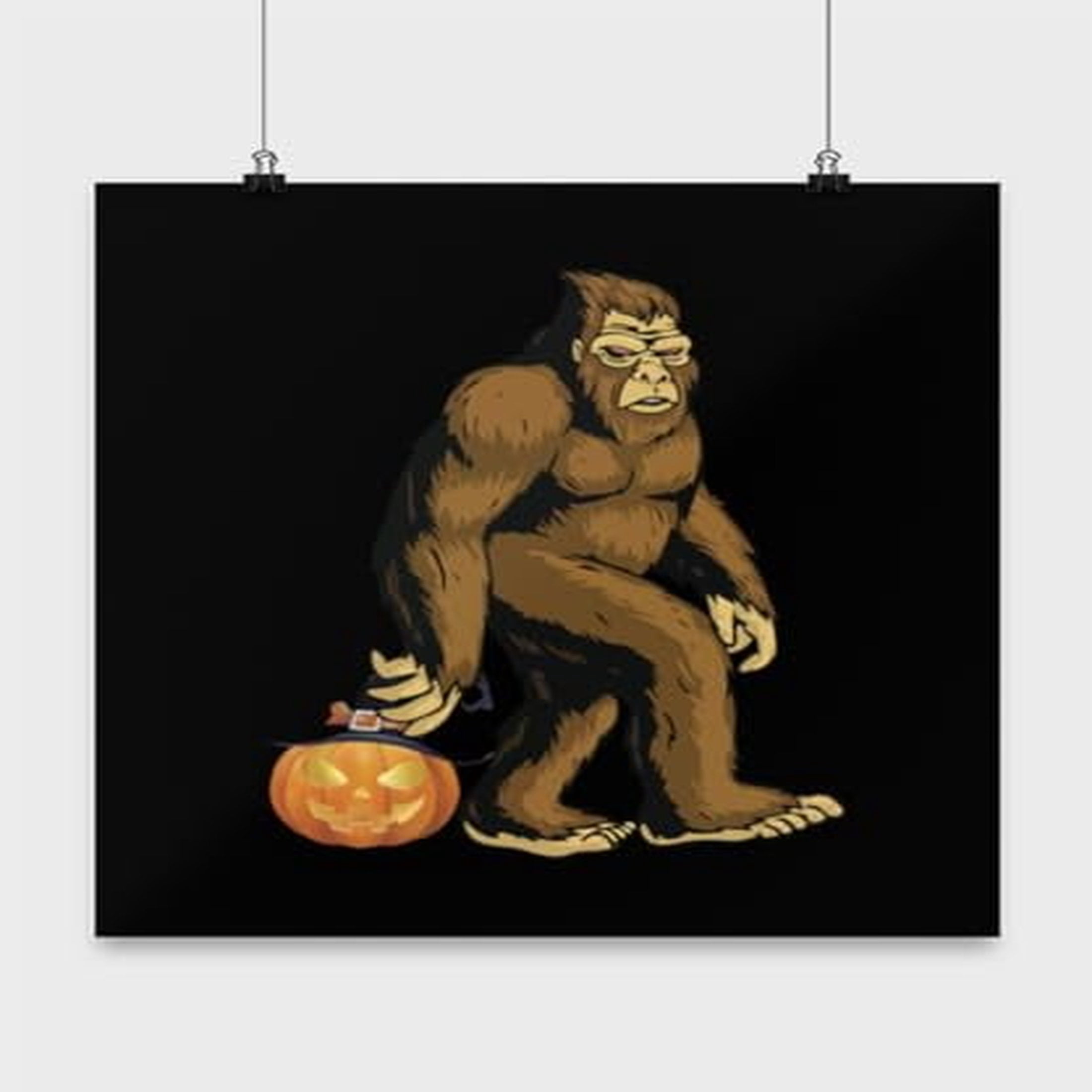 Bigfoot Movie Poster - PNG Transparent Sublimation Design - - Inspire