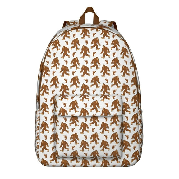 Bigfoot Wilderness Backpack – Funny Sasquatch Print with Bigfoot Footprint Design for Camping, Hiking, Outdoors Survival Use