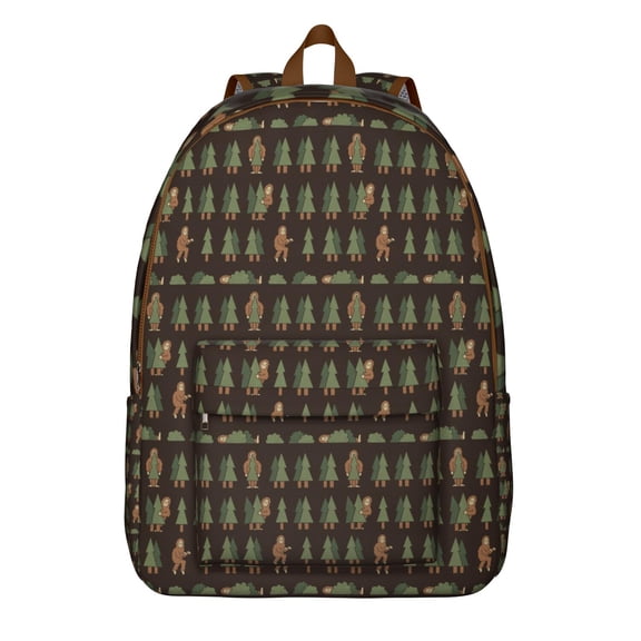 Bigfoot Wilderness Backpack – Funny Sasquatch Print with Bigfoot Footprint Design for Camping, Hiking, Outdoors Survival Use