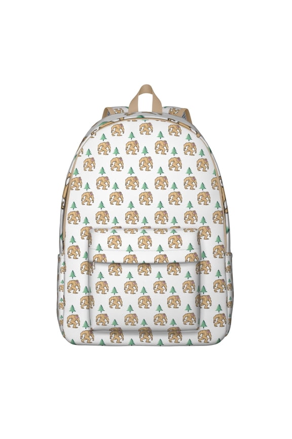 Bigfoot Wilderness Backpack – Funny Sasquatch Print with Bigfoot Footprint Design for Camping, Hiking, Outdoors Survival Use