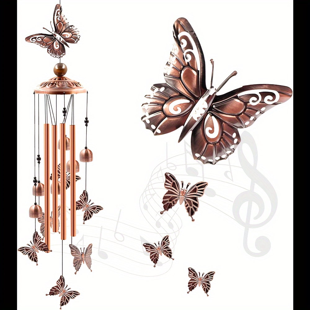 Bigfoot Wind Chimes Outdoor Big Foot Sasquatch Gifts for Men/Women/Dad/Grandpa Birthday Gift Memorial Gift Metal WindChimes for Outside/Indoors, Home, Lawn, Porch, Patio, Garden Decor, Yard Decoratio