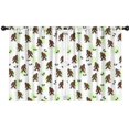 thumbnail image 1 of Bigfoot and Paw Print White Pattern Insulated Teens Curtains Set Of 2, Bedroom Essentials, Toddler Room Decor 42"x54", 1 of 5