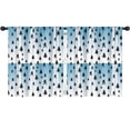 thumbnail image 1 of Bigfoot and Silhouette Blue Pattern Insulated Teens Curtains Set Of 2, Bedroom Essentials, Toddler Room Decor 52"x63", 1 of 5