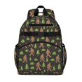 thumbnail image 1 of Bigfoot and Tree Black Pattern Cute School Backpack Bag for School with Padded Back and Adjustable Shoulder Straps 15.25"x11.5"x5.25", 1 of 5