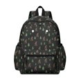 thumbnail image 1 of Bigfoot and Tree Black Pattern Cute School Backpack with Padded Back and Adjustable Shoulder Straps 13.4"x11"x4.7", 1 of 5