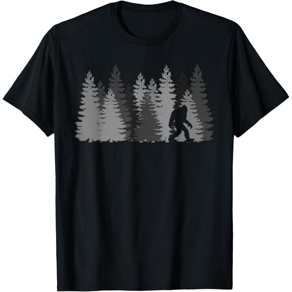 Bigfoot in the Forest Sasquatch Yeti T-Shirt