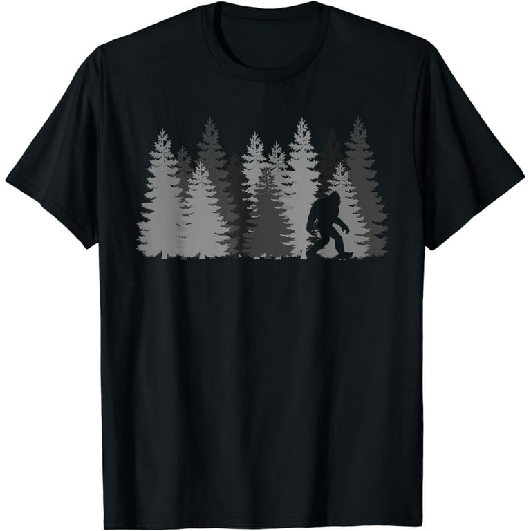 Bigfoot In The Forest T-Shirt Sasquatch Yeti Bigfoot In The Forest T-Shirt Sasquatch Yeti