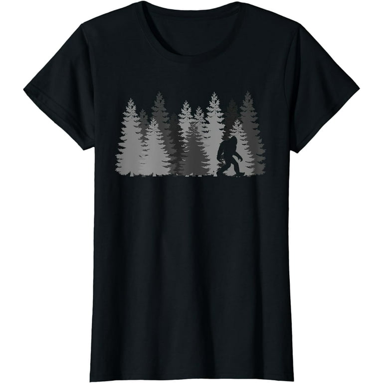 Bigfoot In The Forest T-Shirt Sasquatch Yeti Bigfoot In The Forest T-Shirt Sasquatch Yeti