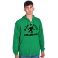 thumbnail image 1 of Bigfoot the Hide and Seek Champion Zip Up Hoodie Men's Women's Brisco Brands 3X, 1 of 6