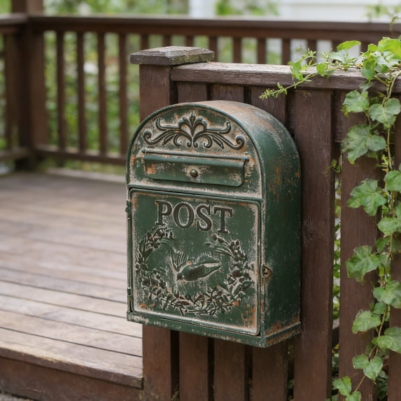 Bigfortune Mailboxes for Homes Wall Mount Mailbox for Outdoor,Vintage Lockable Mailboxes for House, Porch,Front Door and Indoor Use,Perfect for Letters & Small Mail