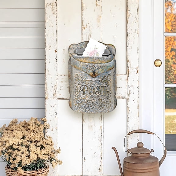 Vintage Mailboxes for Homes Wall Mount Mailbox for Outdoor,Side of House,Porch & Indoor Use,Perfect for Letters & Small Mail
