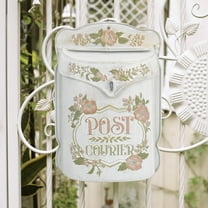 Bigfortune Mailboxes Wall Mount Outside Vintage Metal Mailboxes on Wall for Homes Outdoor Garden Decoration