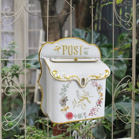 Bigfortune Mailboxes for Homes Wall Mount Mailbox for Outdoor Vintage Garden Decoration