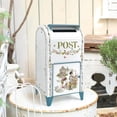 thumbnail image 1 of Bigfortune Metal Post Box Mailboxes Card Box for Wedding Gift for Her, 1 of 5