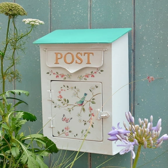 Mailboxes Wall Mount for Outside Vintage Mailboxes for House Porch Garden Wall Decoration Wedding Card Box Decor